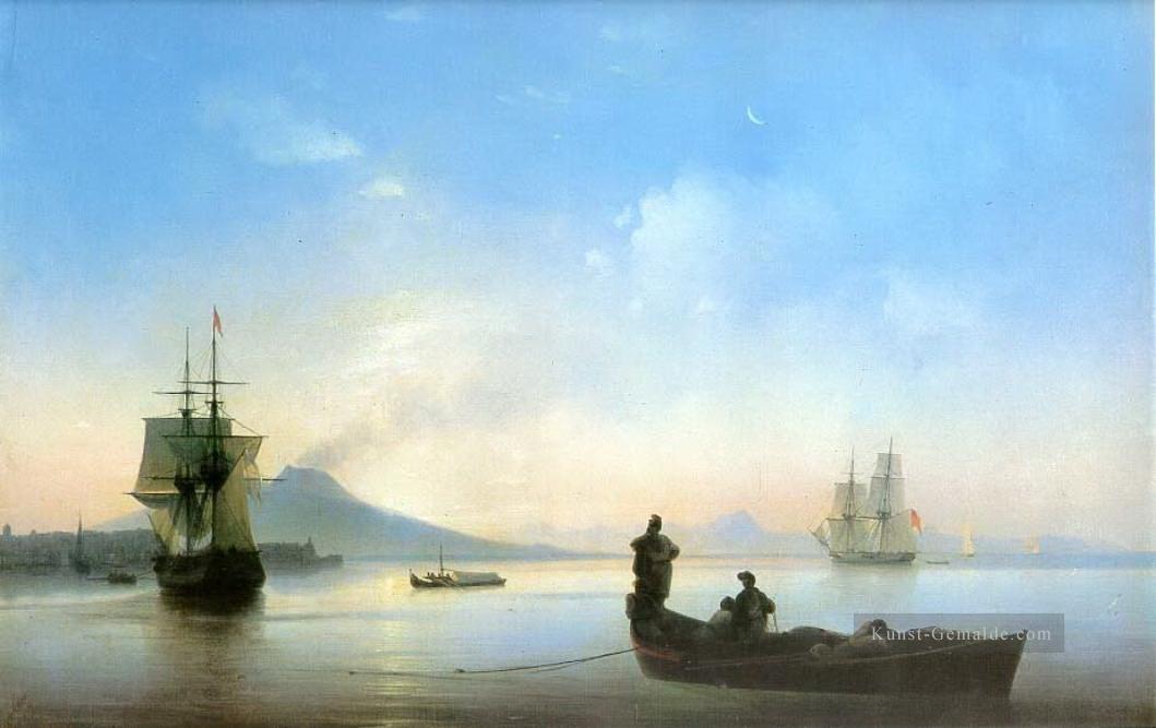 die Bucht von Neapel am Morgen 1843 Verspielt Ivan Aiwasowski makedonisch Ölgemälde